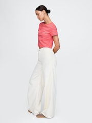 Rojo y morado - Gap Organic Cotton VintageSoft Cropped T-Shirt - Imagen 3 de 5