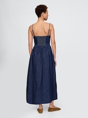 Gap Navy/Blue Denim Maxi Dress - Image 2 of 5
