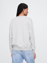 Gap Grey Vintage Soft French Terry Logo Sweatshirt - Image 2 of 5