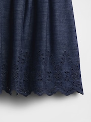 Blauwe denim - Gap - Gesmokte minirok - Image 5 of 5