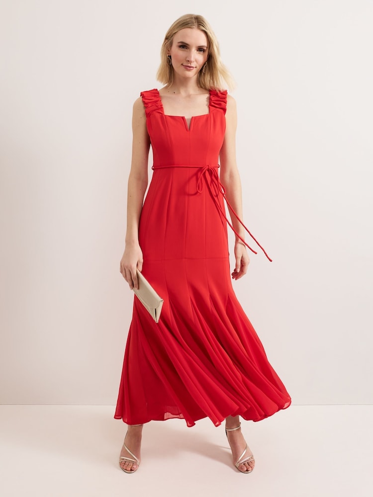 Phase Eight Red Ansley Strappy Maxi Dress - Image 1 of 7