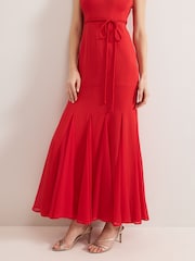 Phase Eight Red Ansley Strappy Maxi Dress - Image 7 of 7