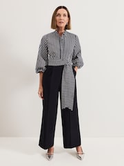 Phase Eight Blue Bree Stripe Jumpsuit - Image 1 of 7