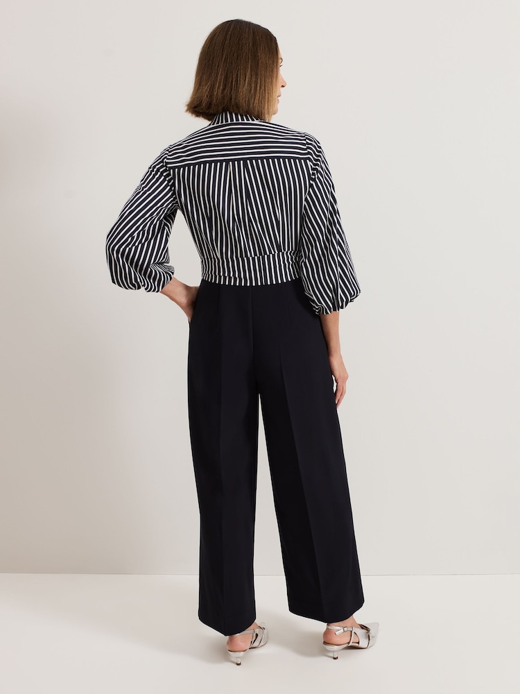 Phase Eight Blue Bree Stripe Jumpsuit - Image 2 of 7