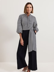 Phase Eight Blue Bree Stripe Jumpsuit - Image 3 of 7