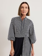 Phase Eight Blue Bree Stripe Jumpsuit - Image 4 of 7