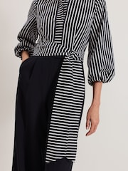 Phase Eight Blue Bree Stripe Jumpsuit - Image 5 of 7
