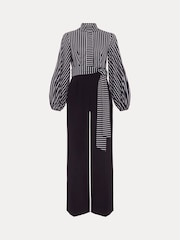 Phase Eight Blue Bree Stripe Jumpsuit - Image 7 of 7