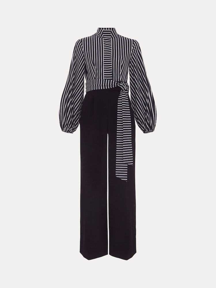 Phase Eight Blue Bree Stripe Jumpsuit - Image 7 of 7
