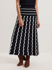 Phase Eight Black Liz Scallopped Skirt - Image 1 of 7