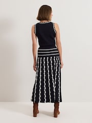 Phase Eight Black Liz Scallopped Skirt - Image 3 of 7
