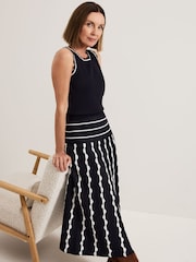Phase Eight Black Liz Scallopped Skirt - Image 4 of 7