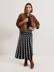 Phase Eight Black Liz Scallopped Skirt - Image 6 of 7