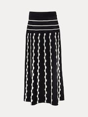 Phase Eight Black Liz Scallopped Skirt - Image 7 of 7
