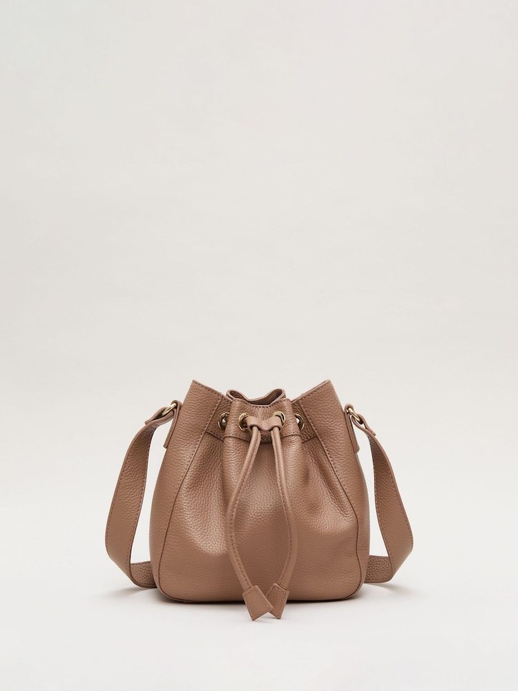 Phase Eight Natural Leather Bucket Bag - Image 7 of 7