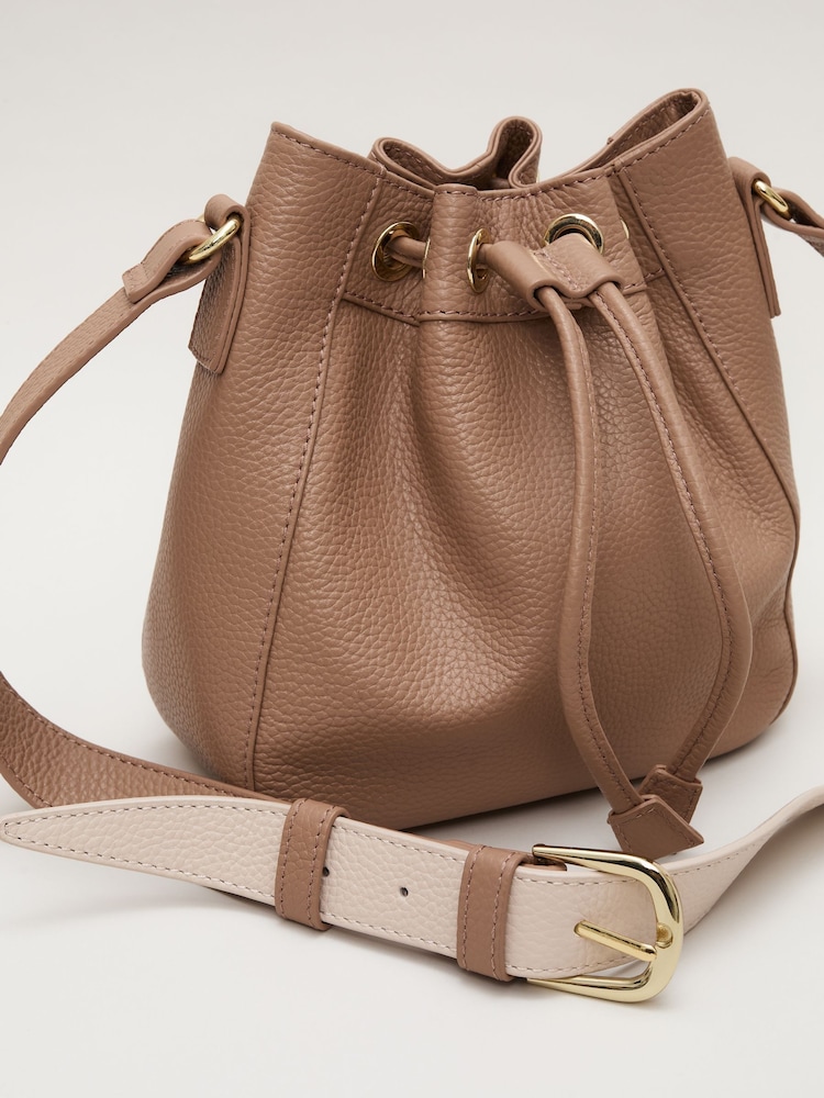 Phase Eight Natural Leather Bucket Bag - Image 7 of 7