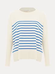 Phase Eight Blue Sadie Stripe Jumper - Image 6 of 6