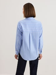 Phase Eight Blue Stripe Shirt - Image 2 of 6