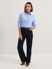 Phase Eight Blue Stripe Shirt - Image 3 of 6