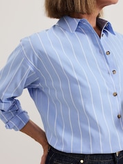 Phase Eight Blue Stripe Shirt - Image 4 of 6