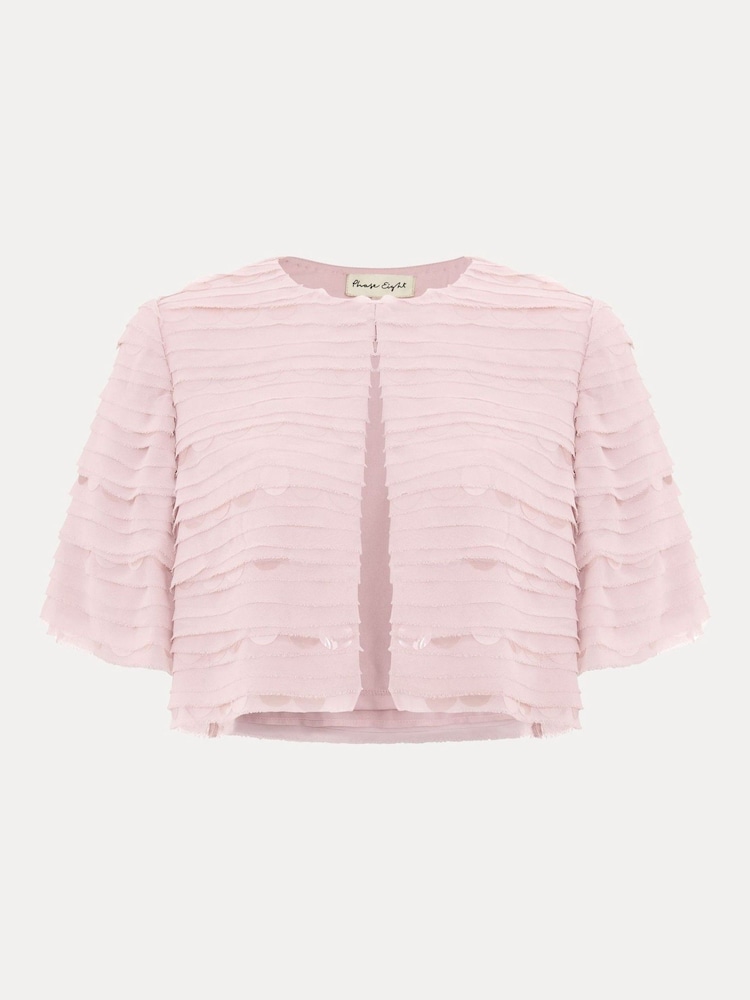 Phase Eight Pink Amitis Sequin Jacket - Image 6 of 6