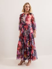 Phase Eight Black Willma Printed Dress - Image 1 of 7