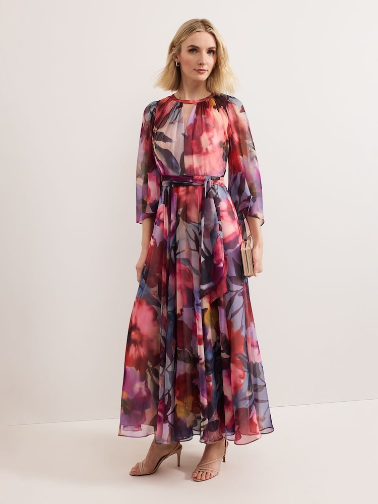 Phase Eight Black Willma Printed Dress - Image 1 of 7