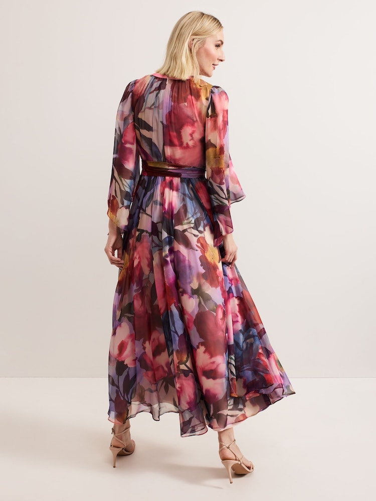 Phase Eight Black Willma Printed Dress - Image 2 of 7