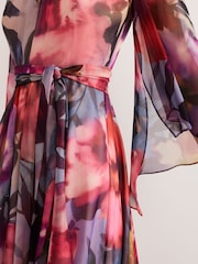 Phase Eight Black Willma Printed Dress - Image 4 of 7
