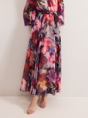 Phase Eight Black Willma Printed Dress - Image 6 of 7