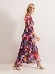 Phase Eight Black Willma Printed Dress - Image 7 of 7
