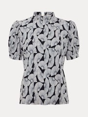 Phase Eight Blue Samiha Print Top - Image 7 of 7