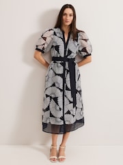 Phase Eight Blue Skylar Midi Dress - Image 1 of 6