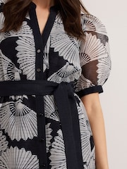 Phase Eight Blue Skylar Midi Dress - Image 5 of 6