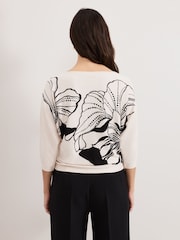 Phase Eight Cream Poppie Studd Top - Image 2 of 6