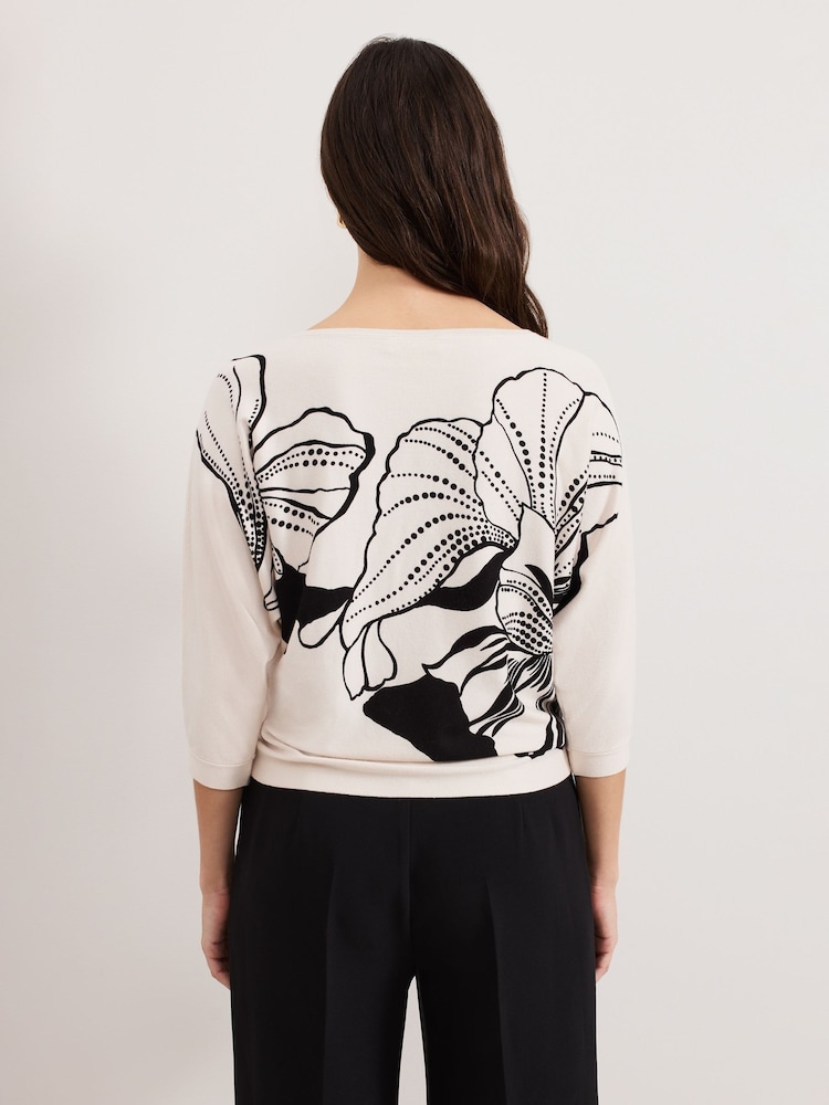 Phase Eight Cream Poppie Studd Top - Image 2 of 6