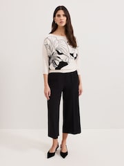 Phase Eight Cream Poppie Studd Top - Image 3 of 6