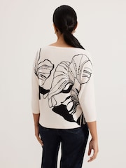 Phase Eight Black Petite Poppie Top - Image 3 of 7