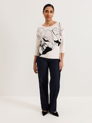 Phase Eight Black Petite Poppie Top - Image 4 of 7