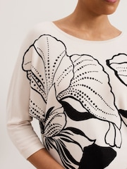 Phase Eight Black Petite Poppie Top - Image 6 of 7