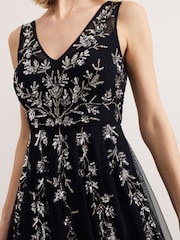 Phase Eight Blue Marissa Beaded Dress - Image 4 of 7