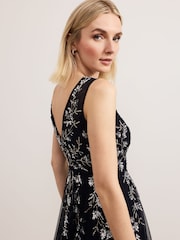 Phase Eight Blue Marissa Beaded Dress - Image 7 of 7