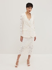Phase Eight White Gracie Lace Jacket - Image 3 of 7