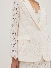 Phase Eight White Gracie Lace Jacket - Image 5 of 7