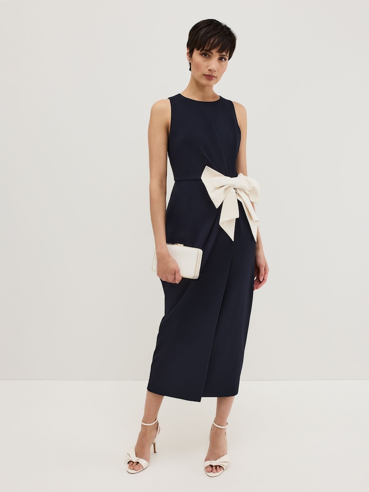 Phase Eight Black Sophia Bow Dress - Image 1 of 7
