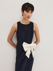 Phase Eight Black Sophia Bow Dress - Image 4 of 7