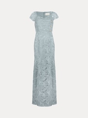 Phase Eight Blue Phia Tux Lace Dress - Image 7 of 7