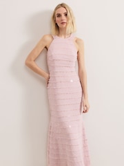 Phase Eight Pink Amitis Sequin Dress - Image 3 of 7