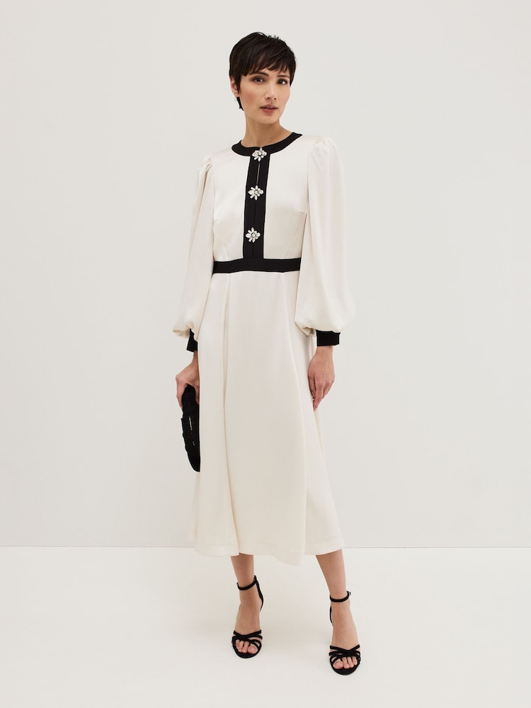 Phase Eight Cream Elizabeth Dress - Image 1 of 7