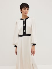 Phase Eight Cream Elizabeth Dress - Image 3 of 7